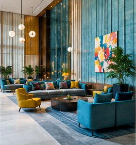 Coastal villa interior